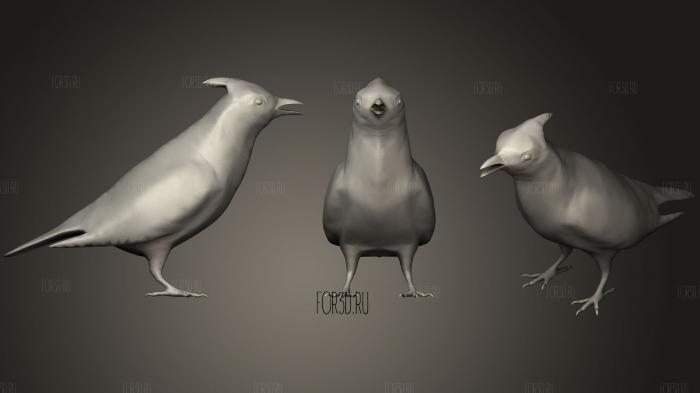Waxwing stl model for CNC